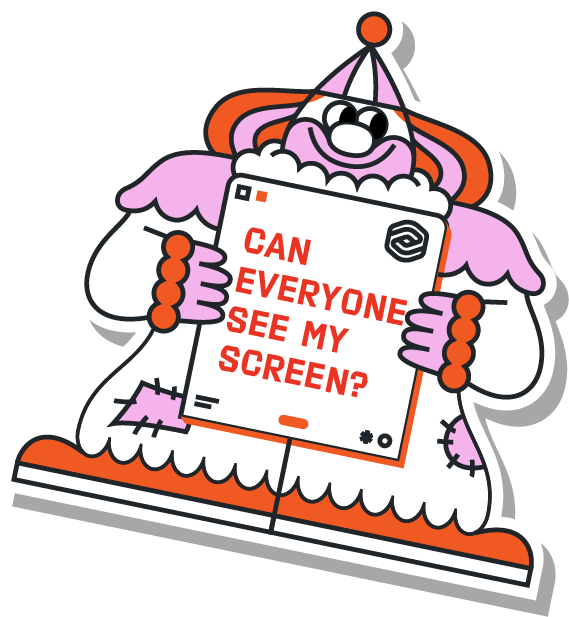 Clown sticker