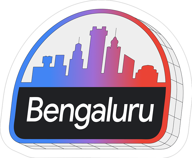 Unique badge created for Google I/O Connect in Bengaluru