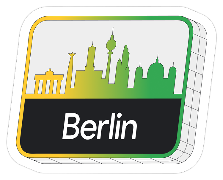 Unique badge created for Google I/O Connect in Berlin