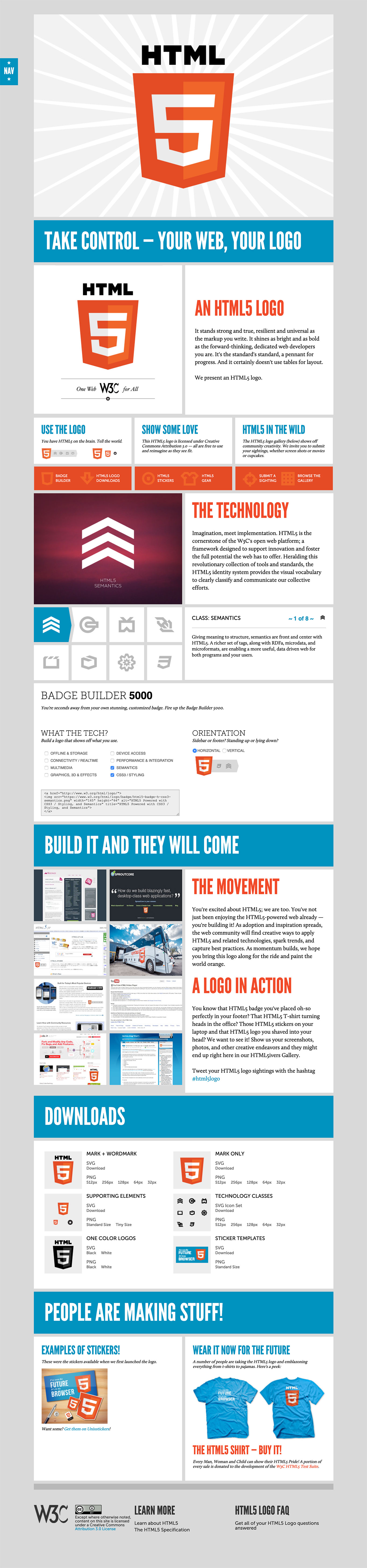 HTML 5 website image